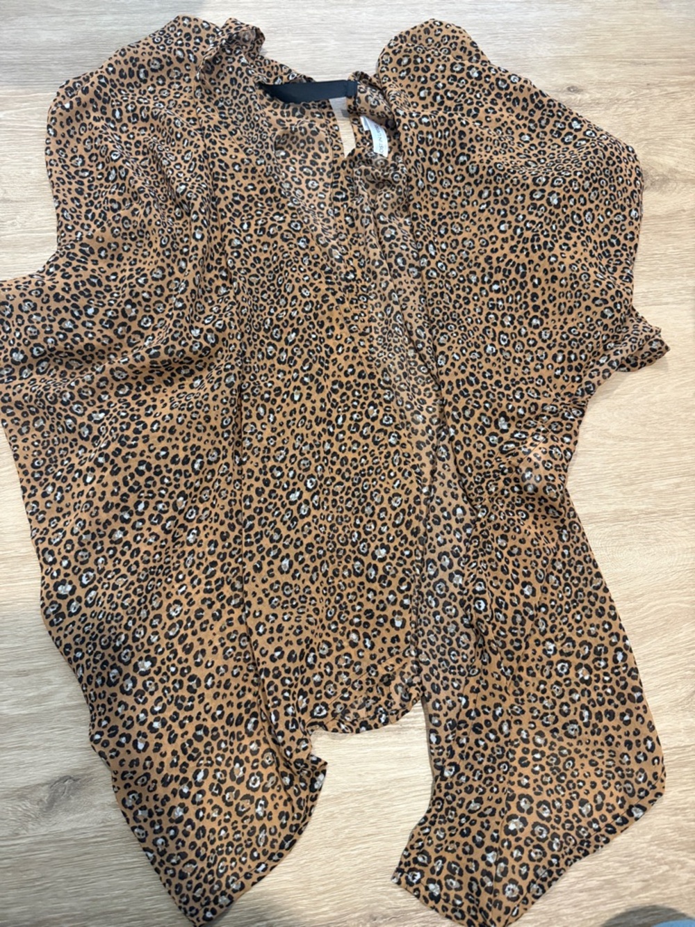 Leopard Print Kimono - Brown & Black